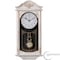 Clockswise Large Vintage Grandfather Wood- Looking Plastic Pendulum Wall Clock, Large White QI004145.L.WT - alternate 1